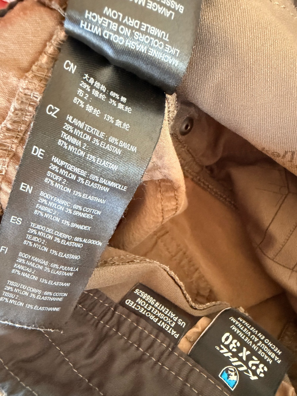 MEN’S KUHL RADIKL HIKING OUTDOOR BROWN PANTS GORP-CORE WALKING CAMPING 32X30 - Picture 15 of 15